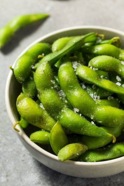 Organik Yeşil Edamame Fasulyesi ve Deniz Tuzu