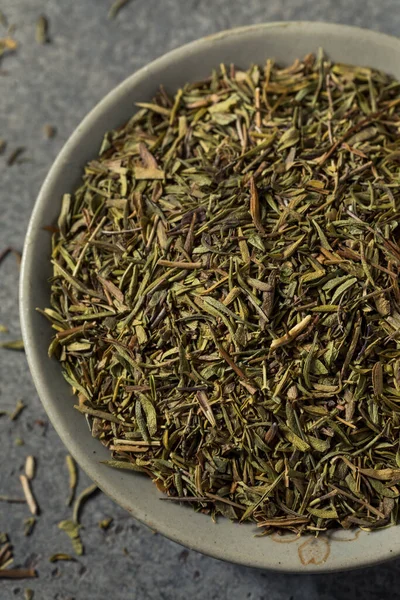 Raw Dry Organic Thyme Krydda Skål — Stockfoto