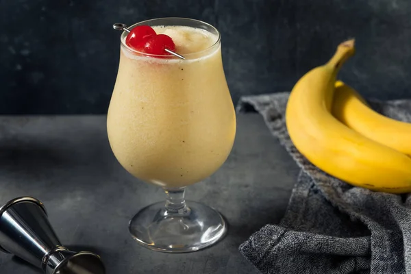 Homemade Dirty Banana Daiquiri Cocktail Coffee Cream — 스톡 사진