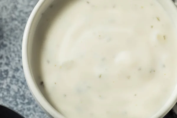 Homemade Organic Ranch Dressing Bowl — Stock Photo, Image