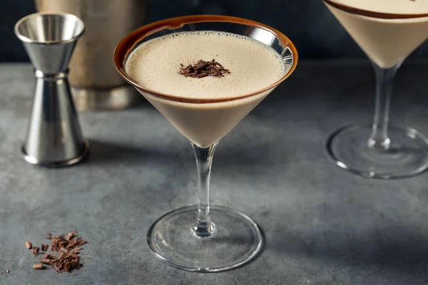 Martini Refrescante Chocolate Con Vodka Jarabe — Foto de Stock