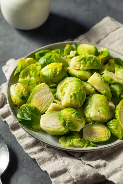 Hausgemachte Gedämpfte Rosenkohl Soßen — Stockfoto