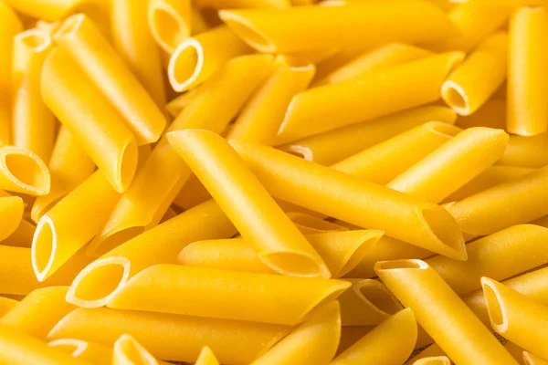 Pasta Seca Italiana Caseira Mostaccioli Uma Tigela — Fotografia de Stock