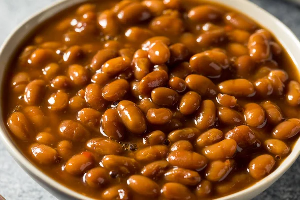 Homemade Healthy Bakes Beans Bowl — Stock Photo, Image