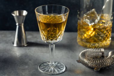 Boozy Refreshing Bijou Gin Cocktail with Chartreuse