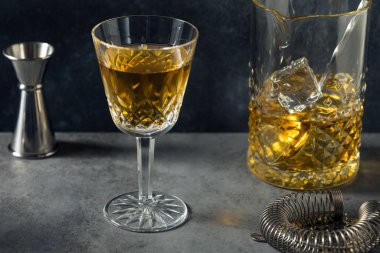 Boozy Refreshing Bijou Gin Cocktail with Chartreuse