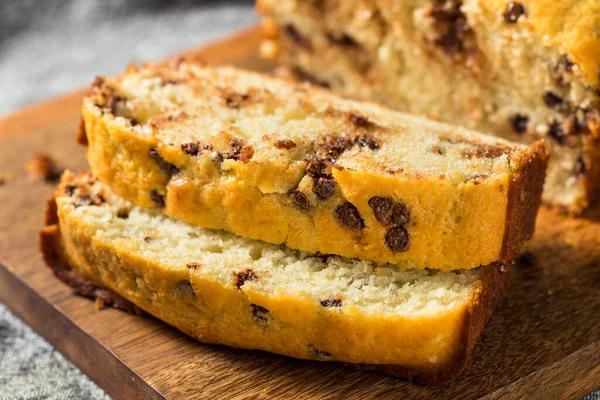 Домашній Солодкий Шоколадний Чіп Хлібний Хліб Сковороді — стокове фото