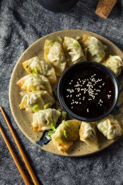 Ev yapımı soslu kızarmış tavuk köftesi.