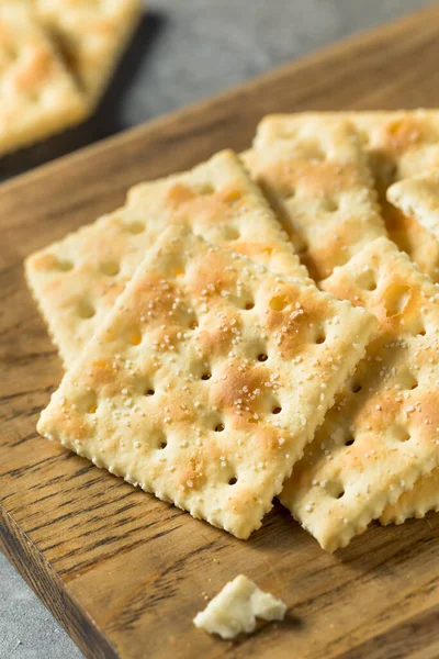 Biscoitos Refrigerante Salgado Caseiros Saudáveis Prontos Para Comer — Fotografia de Stock