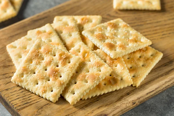 Galletas Soda Saladas Caseras Saludables Listas Para Comer —  Fotos de Stock