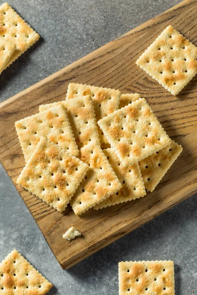 Crackers Salés Maison Sains Prêts Manger — Photo