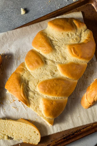 Pane Svizzero Fatto Casa Zopf Pronto Mangiare — Foto Stock