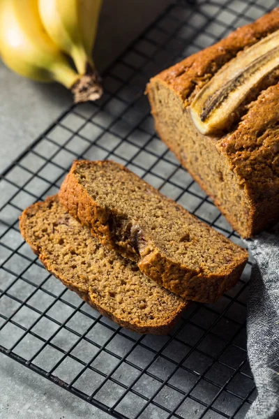 Homemade Healthy Banana Bread Ready Eat — Stock Photo, Image