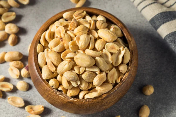 Healthy Roasted Salted Shelled Peanuts Bowl — Stock Photo, Image