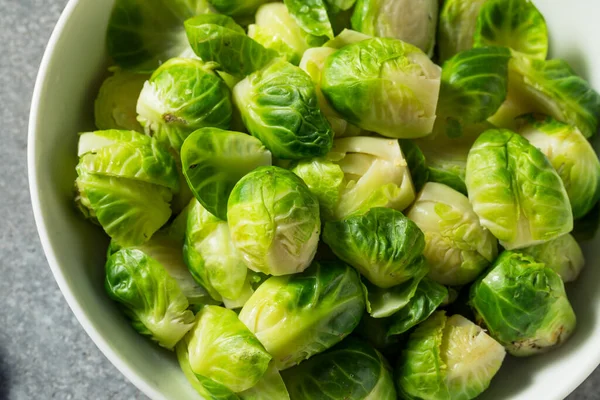 Healthy Homemade Steamed Brussel Sprouts Salt Pepper — Stock Photo, Image