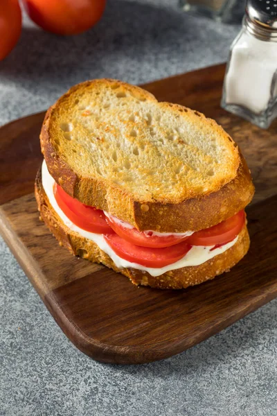 Sándwich Tomate Casero Saludable Con Mayonesa Gourmet —  Fotos de Stock