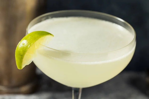 Boozy Cold Refreshing Rum Daiquiri Lime — Stock Photo, Image