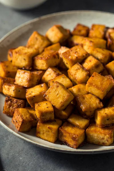 Saludable Casero Crujiente Asiático Tofu Listo Para Comer —  Fotos de Stock