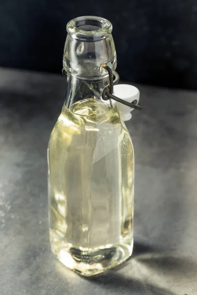 Homemade Sugar Simple Syrup Bottle — Stock Photo, Image
