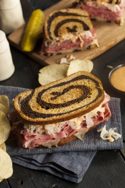 Homemade Reuben Sandwich clipart