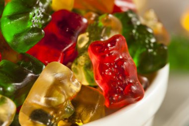 renkli meyveli şeker