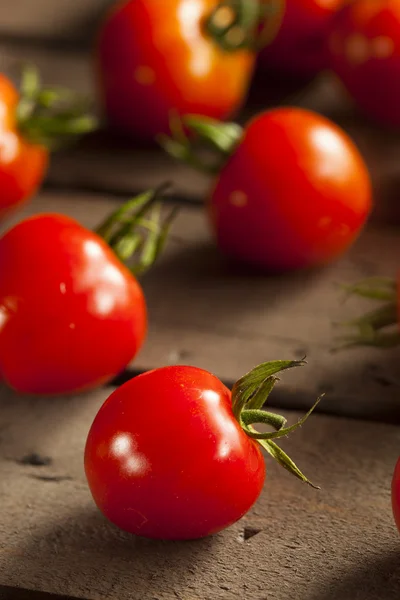 Tomates rojos ecológicos de cereza — Foto de Stock