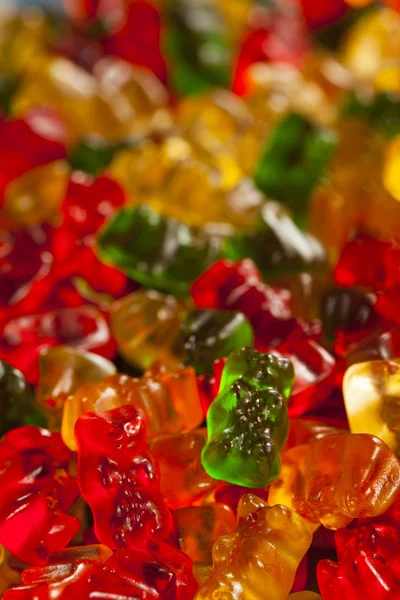 Kleurrijke fruitige gummy beren — Stockfoto