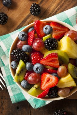 heallthy organik meyve salatası