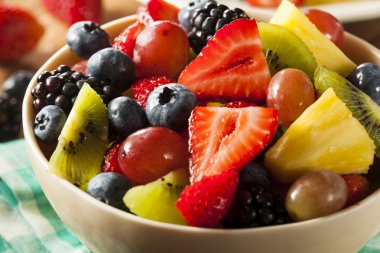 heallthy organik meyve salatası