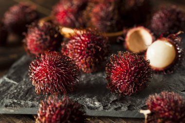 taze organik tropikal rambutan