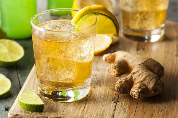 Organic Ginger Ale Soda — Stock Photo, Image