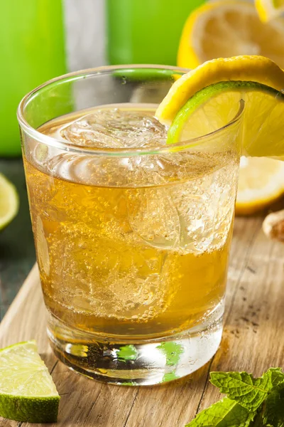 Organic Ginger Ale Soda — Stock Photo, Image