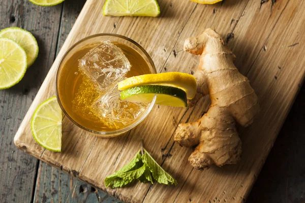 Organic Ginger Ale Soda — Stock Photo, Image