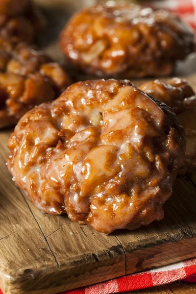 Homemade Glazed Apple Fritters