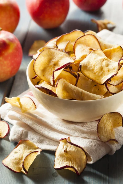 Chips de manzanas deshidratadas al horno — Foto de Stock