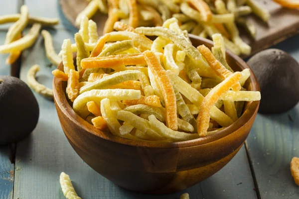 Pajitas de verduras horneadas orgánicas —  Fotos de Stock