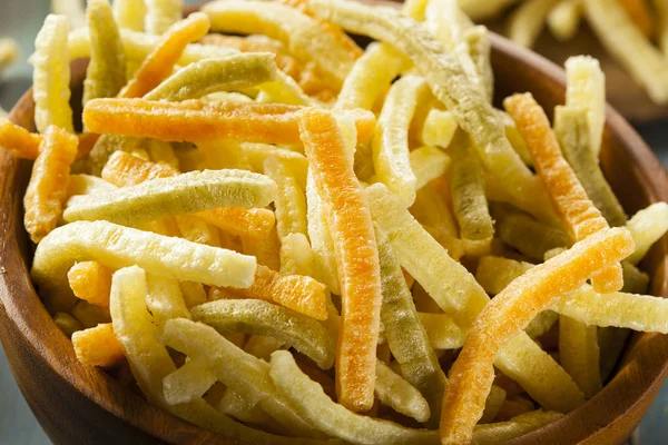 Organic Baked Veggie Straws — Stock Photo, Image