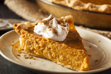 thanksigiving için ev yapımı kabak pasta