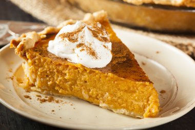 Homemade Pumpkin Pie for Thanksigiving clipart
