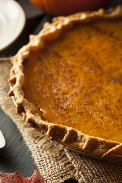 Torta di zucca fatta in casa per il Ringraziamento — Foto Stock