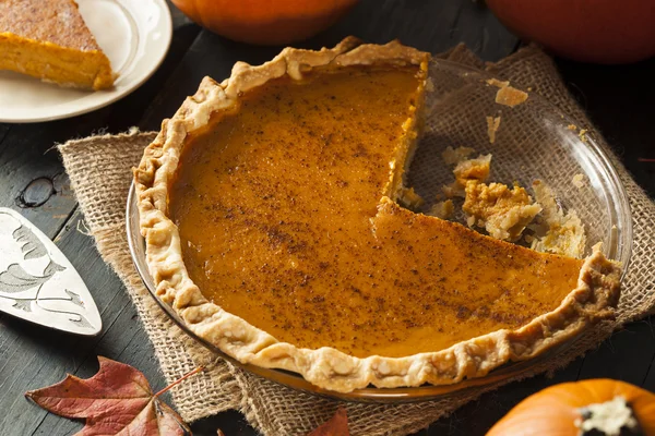 Torta di zucca fatta in casa per il Ringraziamento — Foto Stock