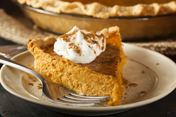 Hemmagjord pumpa paj för thanksigiving — Stockfoto