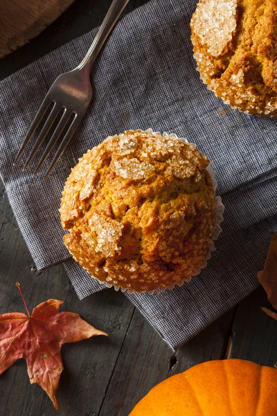 Hausgemachter Herbst-Kürbis-Muffin — Stockfoto