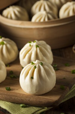 buğulanmış Barbekü domuz eti Asya buns