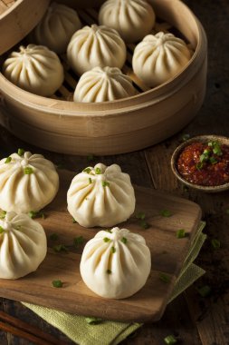 buğulanmış Barbekü domuz eti Asya buns