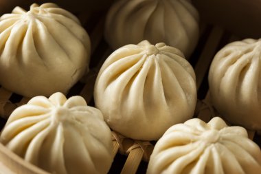 buğulanmış Barbekü domuz eti Asya buns