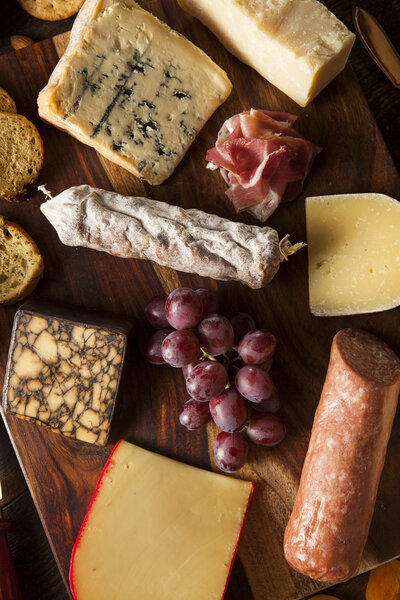 Fancy Meat and Cheeseboard with Fruit