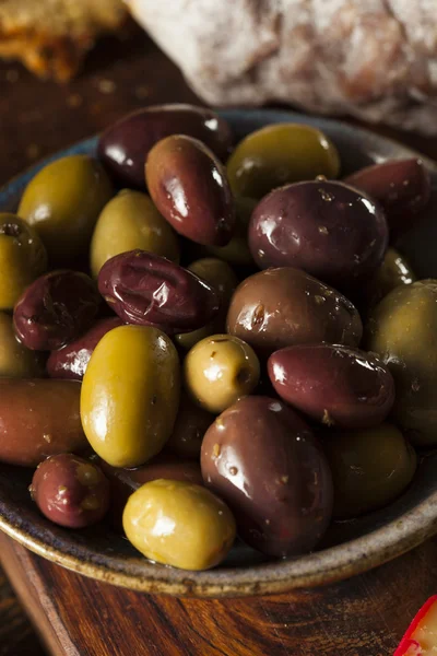 Variety of Fresh Organic Olives — Stock Photo, Image