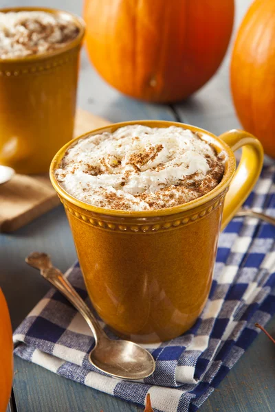 Herbst-Kürbis-Gewürz-Latte — Stockfoto