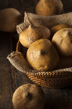 ham organik kahverengi jicama